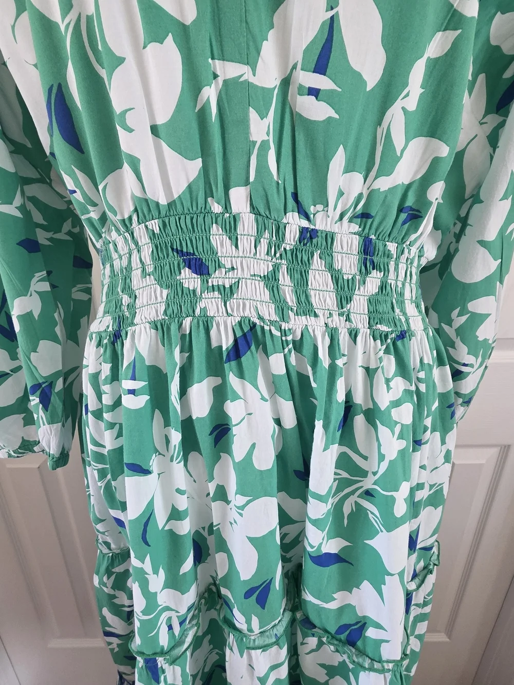 Southern Tide Green and Blue Floral Dress - Picture 8 of 13